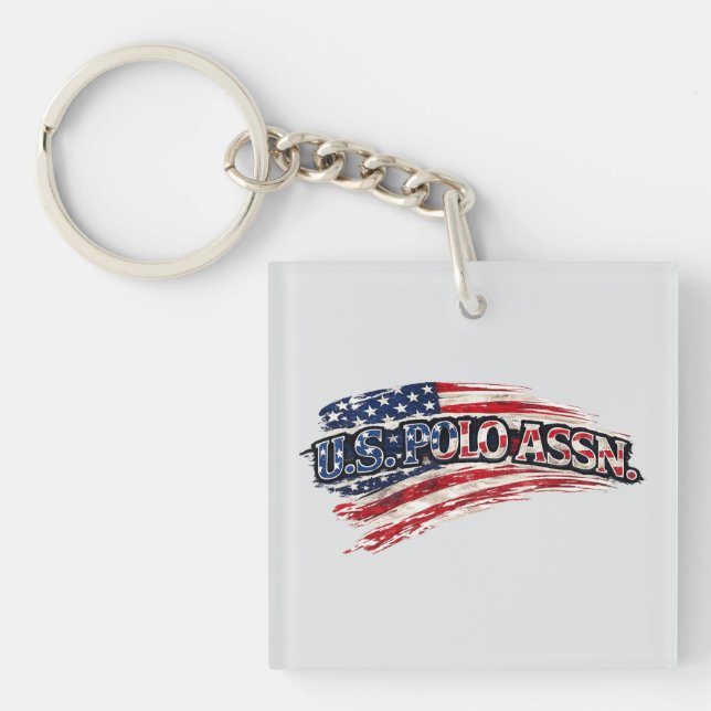 Llavero USA Flag Square Keychain (Frente)