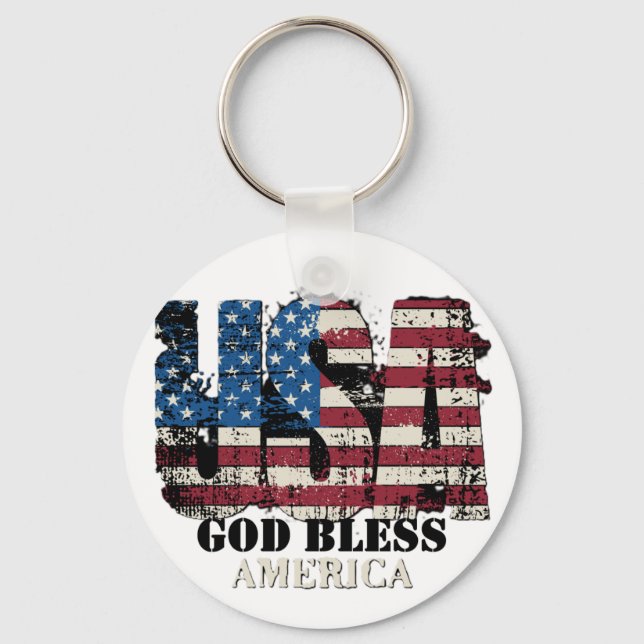 Llavero USA God Bless America (Anverso)