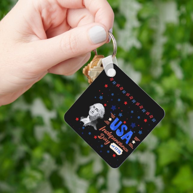 Llavero USA Independence Day black (Mano)