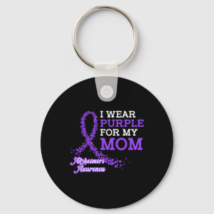 Llavero Usa morado para la banda de conciencia de mi mamá 