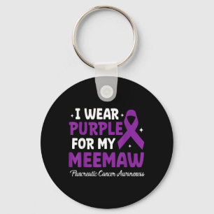Llavero Usa Morado Por Conciencia Del Cáncer De Páncreas D