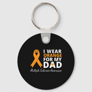 Llavero Usa Naranja Para Mi Papá Sra. Awareness Ribbon Gue