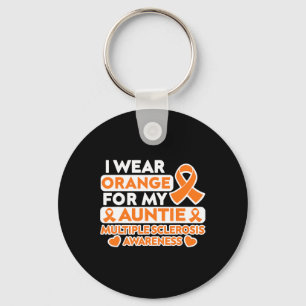 Llavero Usa Naranja Para Mi Tía Ms Esclerosis Múltiple Aw