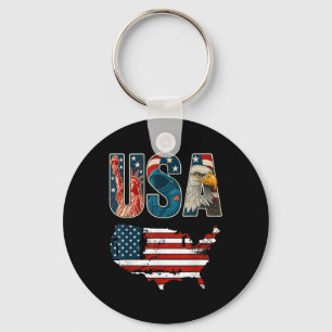 Llavero Usa Patriótico 4 De Julio Bandera De América Liber