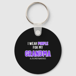Llavero Usa Púrpura Para Mi Abuela - Alzheimerheimer Consc