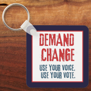 Llavero Usa tu voz y tu voto para el cambio