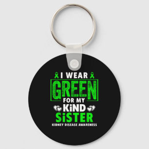 Llavero Usa verde por hermana - conciencia de enfermedad r