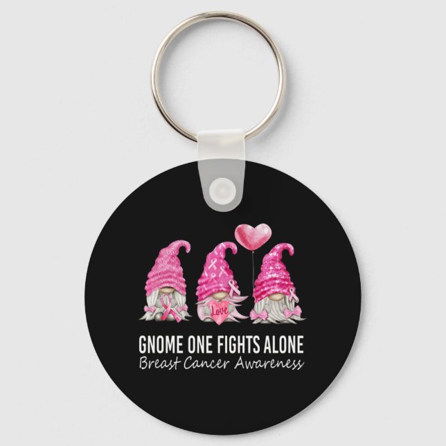 Llavero Usamos Gnomías De Gnoma Rosado Conciencia Sobre El (Anverso)