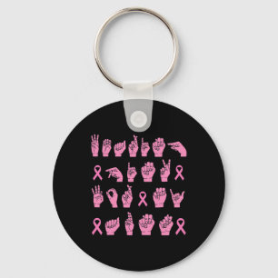 Llavero Usando Rosa Para Mi Tía Lenguaje De Rótulo Canc