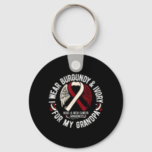 Llavero Usar Burgundy Ivory Para Cabeza Cuello Oral Abuelo