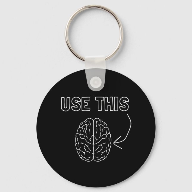 Llavero Usar este cerebro (Anverso)