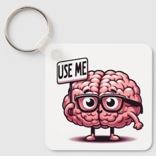 Llavero Usar mi cerebro gracioso
