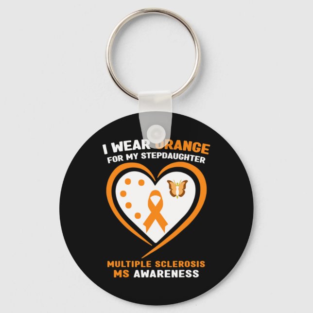 Llavero Usar Naranja Para Hija Esclerosis Múltiple Aw (Anverso)