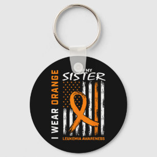 Llavero Usar Naranja Para Mi Hermana Leukemia Sensibilizac