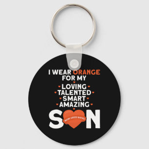 Llavero Usar Naranja Para Mi Hijo Esclerosis Múltiple Awar