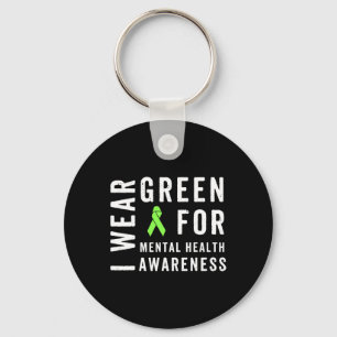 Llavero Usar Verde Para Concienciación Sobre Salud Mental