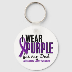 Llavero Usé Morado Para Mi Papá 10 Cáncer Pancreático