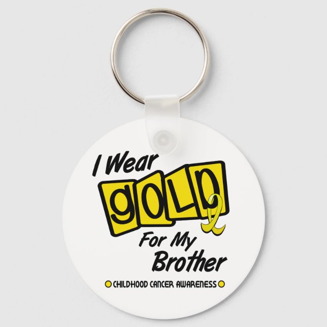 Llavero Usé Oro Para Mi HERMANO 8 (Anverso)