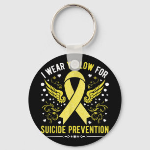Llavero Uso Amarillo Para La Prevención Del Suicidio