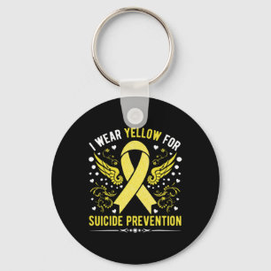 Llavero Uso Amarillo Para La Prevención Del Suicidio