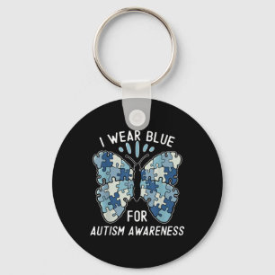 Llavero Uso Azul Para Concienciar Sobre El Autismo La Boca