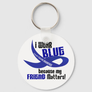 Llavero Uso Azul Para Mi Amigo 33 CÁNCER DE COLÓN