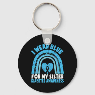 Llavero Uso Azul Para Mi Hermana Hermana Para Sensibilizar
