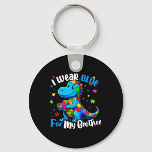 Llavero Uso Azul Para Mi Hermano Autismo Rompecabezas De C