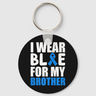 Llavero Uso Azul Para Mi Hermano Cinta De Concienciación S