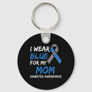 Llavero Uso Azul Para Mi Mamá Cinta De Concienciación Sobr