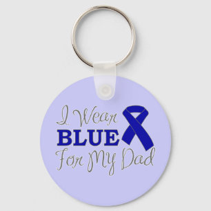 Llavero Uso Azul Para Mi Papá (Cinta De Conciencia Azul)