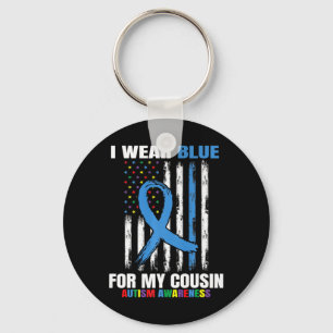 Llavero Uso Azul Para Mi Primo Autismo Conciencia De Estad