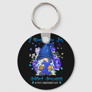 Llavero Uso Azul Para Que La Conciencia Del Autismo Acepte