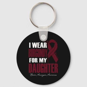 Llavero Uso Borgoña Para Mi Hija Aneurysm Awa
