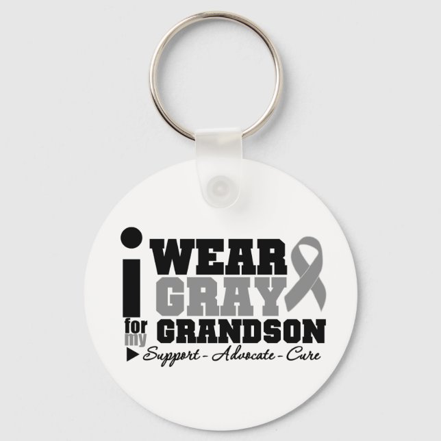 Llavero Uso Cinta Gris Para Mi Nieto (Anverso)
