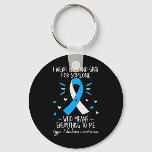 Llavero Uso Dia De Conciencia Sobre La Diabetes De Tipo 1