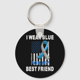 Llavero Uso El Azul Para Concienciar A Mi Mejor Amigo Sobr