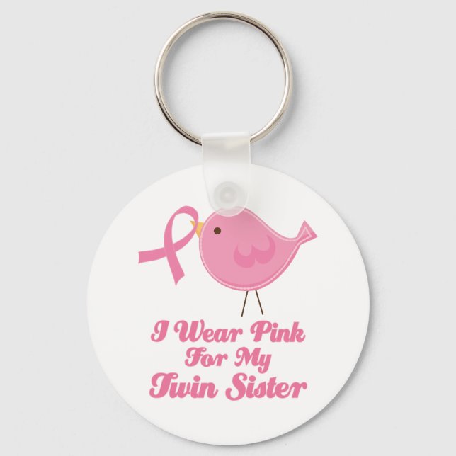 Llavero Uso El Rosa Para Mi Hermana Gemela (Anverso)