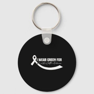 Llavero Uso Green Para Concienciación Sobre Salud Mental R