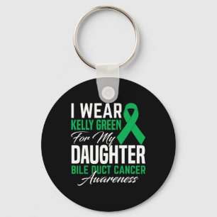 Llavero Uso Kelly Green Para Mi Hija Bile Duct Cance