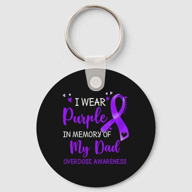 Llavero Uso Memoria Púrpura De La Costilla De Sensibilizac (Anverso)