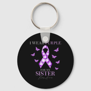 Llavero Uso Morado Para Mi Hermana Epilepsia Awareness Mon