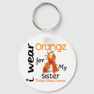 Llavero Uso Naranja 43 Hermanas MS Esclerosis múltiple