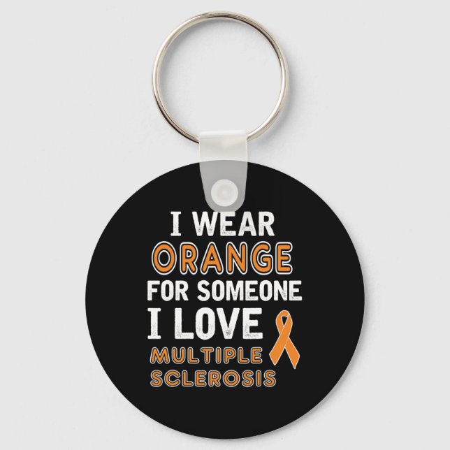 Llavero Uso Naranja - Conciencia de Esclerosis Múltiple (Anverso)