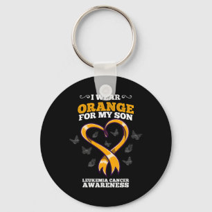 Llavero Uso Naranja Hijo Leucemia Cáncer Conciencia Sangre