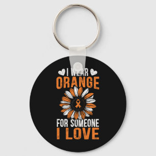Llavero Uso Naranja Para Alguien Que Me Encanta La Leucemi