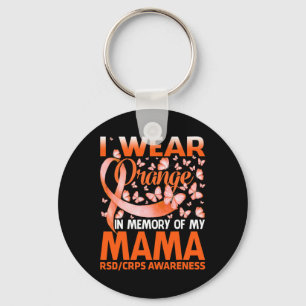 Llavero Uso Naranja Para Mi Mamá Rsd Crps Conciencia