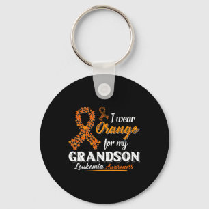 Llavero Uso Naranja Para Mi Nieto Leukemia Awareness G