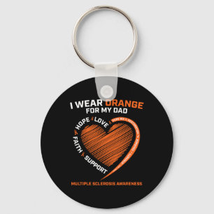 Llavero Uso Naranja Para Mi Papá Señora Esclerosis Múltipl