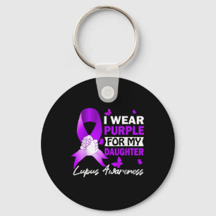 Llavero Uso Púrpura Para Mi Hija Conciencia De Lupus